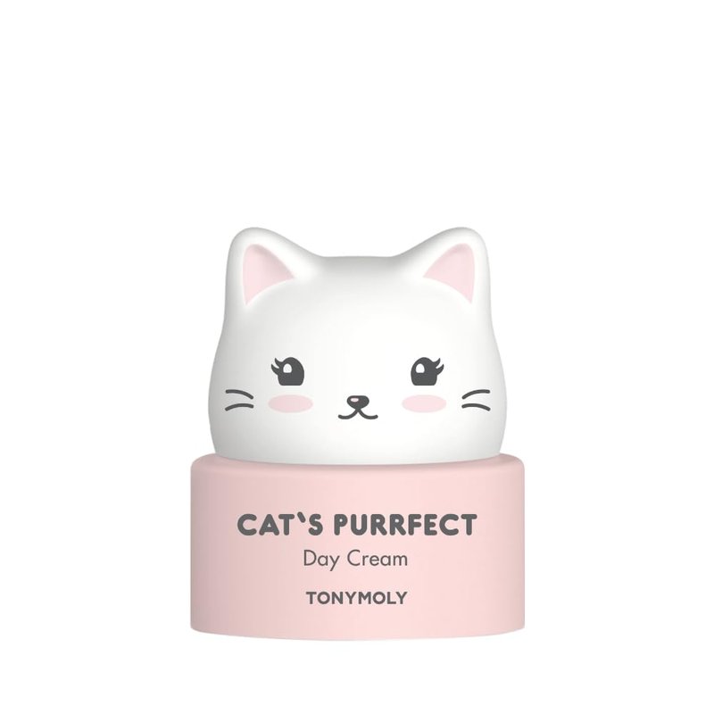 TONYMOLY Cat's Purrfect Face Day Cream, Lightweight, Moisturizing, Hydrating, Soothing Facial Cream, Softens and Hydrates with Milk Protein, 50 g