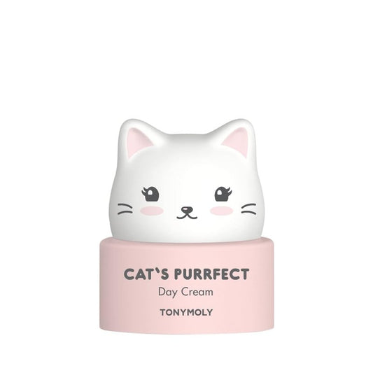 TONYMOLY Cat's Purrfect Face Day Cream, Lightweight, Moisturizing, Hydrating, Soothing Facial Cream, Softens and Hydrates with Milk Protein, 50 g