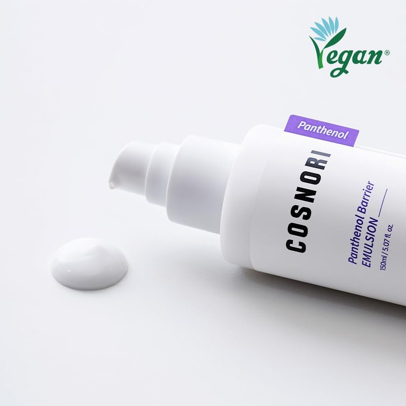 COSNORI Panthenol Barrier Emulsion - Vegan Skin Barrier strengthening Emulsion, Korean Skincare, High Content panthenol, Kakadu Plum Extract, Skin Texture&Hydration Care, 5.07 fl.oz