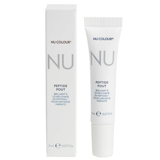 Nu Colour Peptide Pout Lip Enhancer | Hydrating & Plumping Formula with Advanced Peptides & Botanical Extracts | Smooth, Moisturized, Volumized Lips | Lightweight, Non-Sticky | 0.27 fl oz