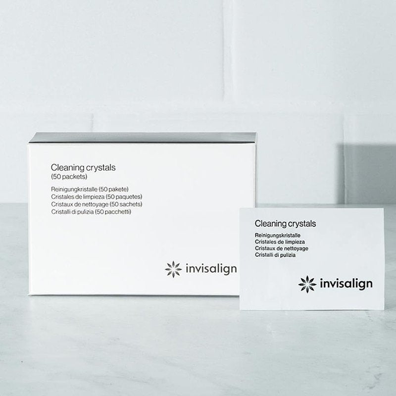 INVISALIGN Cleaning Crystals for Clear Aligners and Retainers, (50 Packets)