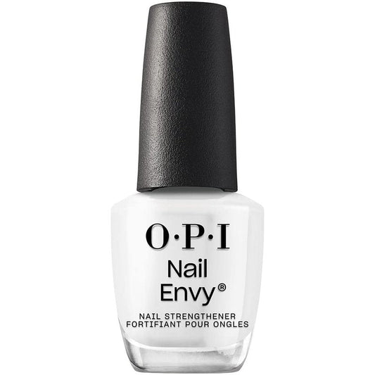 OPI Nail Envy Strengthener Alpine Snow | Opaque Soft White Crème Strengthening Nail Polish Treatment | For Weak & Thin Nails