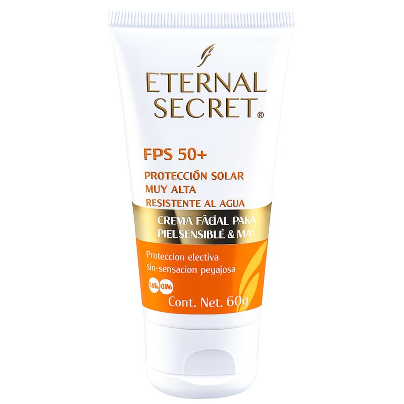 Eternal Secret High Protection Sunscreen for Face - SPF 50+ Water-resistant, Non-Sticky Texture, 2.12 oz - Bloqueador Facial/Corporal Eternal Secret FPS 50+ 2.12 oz