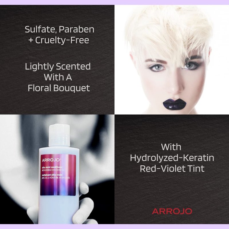 ARROJO Ultra Violet Conditioner, Floral Bouquet, 8.5 Fl Oz