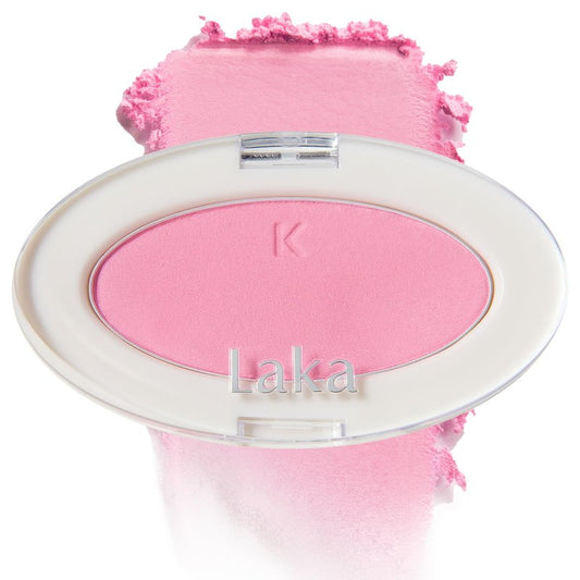 Laka Love Silk Blush, Radiant Powder Blush, Silky, Buildable Color with a Natural Glow, Long Lasting, Moisturizing Formula for a Fresh, Flushed Look, K-Beauty (#707 Sweet)