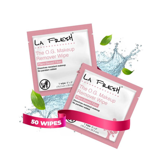 La Fresh Makeup Removal Facial Cleansing Wipes, Waterproof, 50 Count - Skin Care Travel Essentials