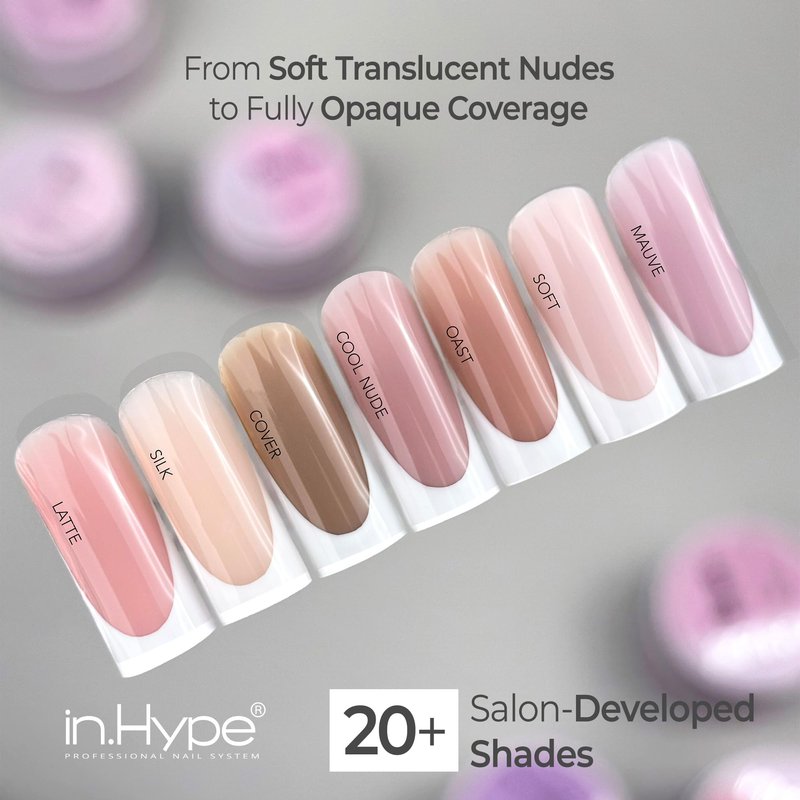 IN.HYPE UV/LED Camouflage Builder Gel for Nail Extension/Strengthening (Cool Nude #32)