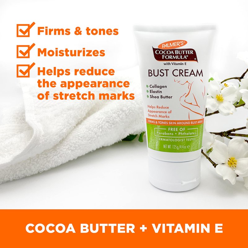 Palmer's Cocoa Butter Formula New Moms Skin Recovery Postpartum Essentials, Body Lotion (8.5 oz) + Nursing Butter (1.1 oz) + Bust Cream (4.4 oz) + Skin Therapy Oil (2 oz), Dermatologist Approved